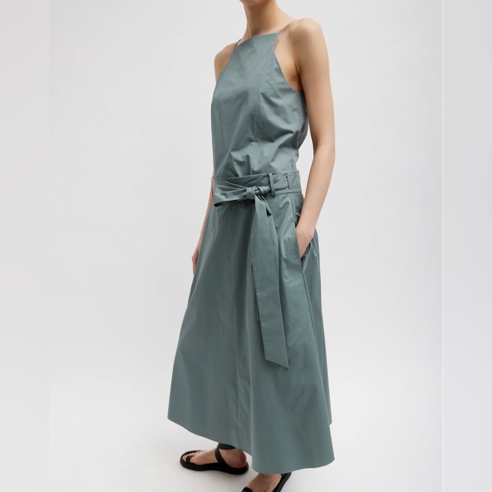 Tibi Eco Poplin skirt and top set